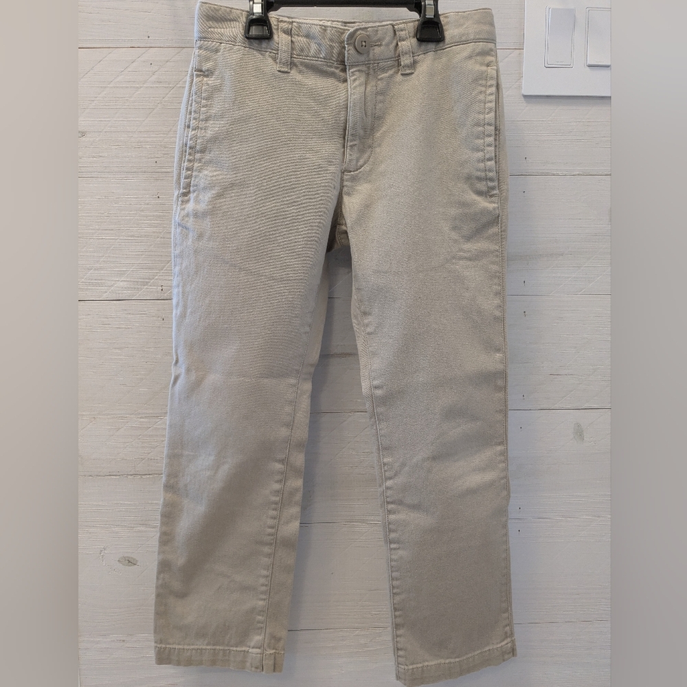 ◽GAP Kids Light Khaki Chinos / Uniform Pants; Size: 7